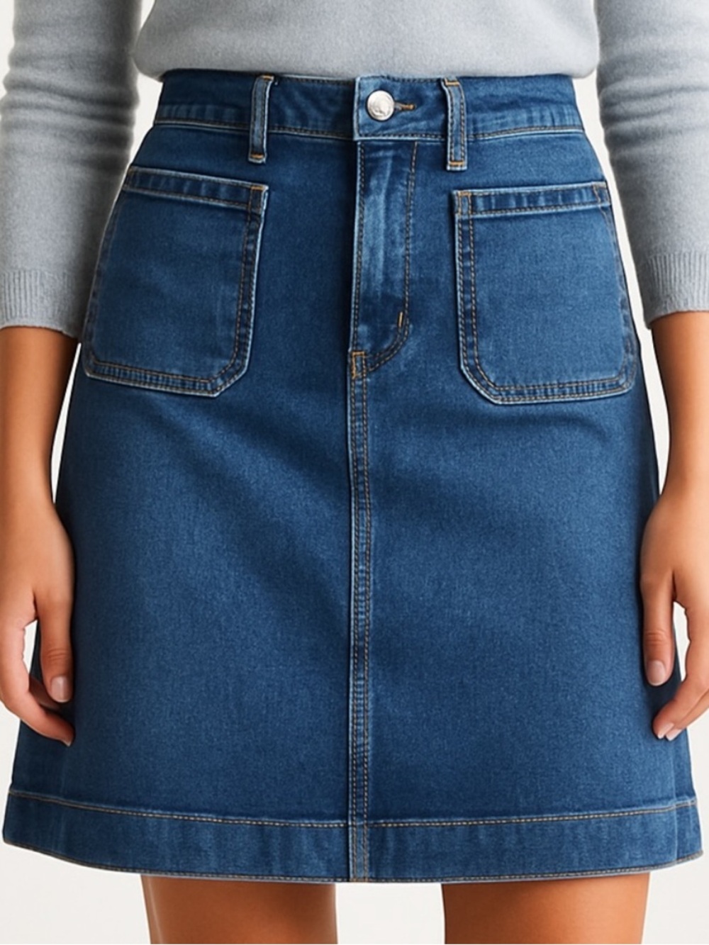 BODEN Denim A Line / Pencil Skirt - Size US6L